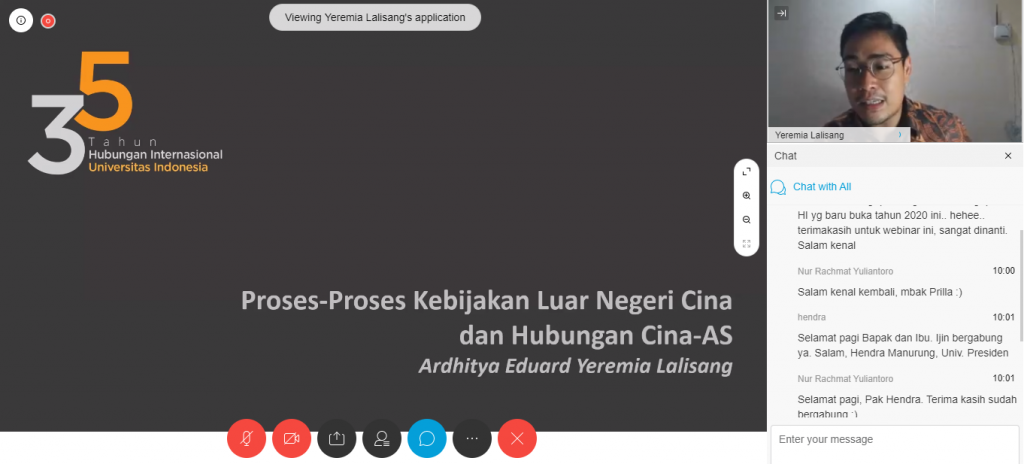 Diskusi Dosen Hi Ui Dan Ugm Soal Tantangan Dominasi Cina Departemen