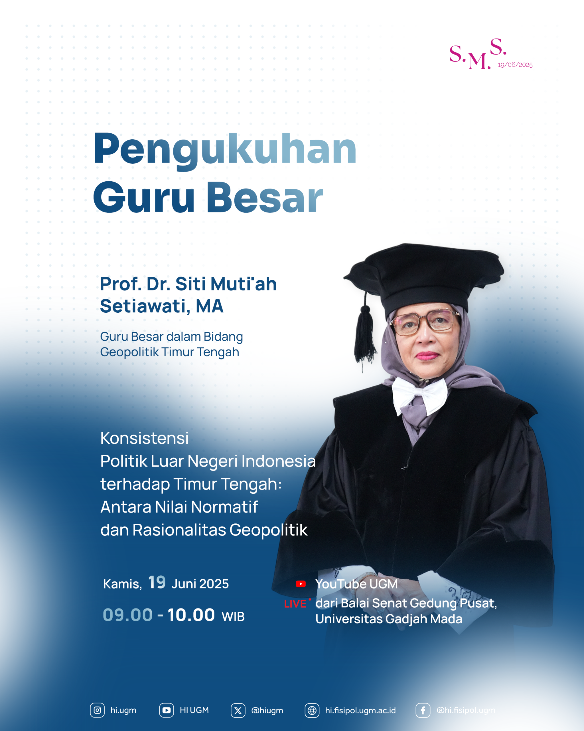 (Poster) Pengukuhan Guru Besar SMS